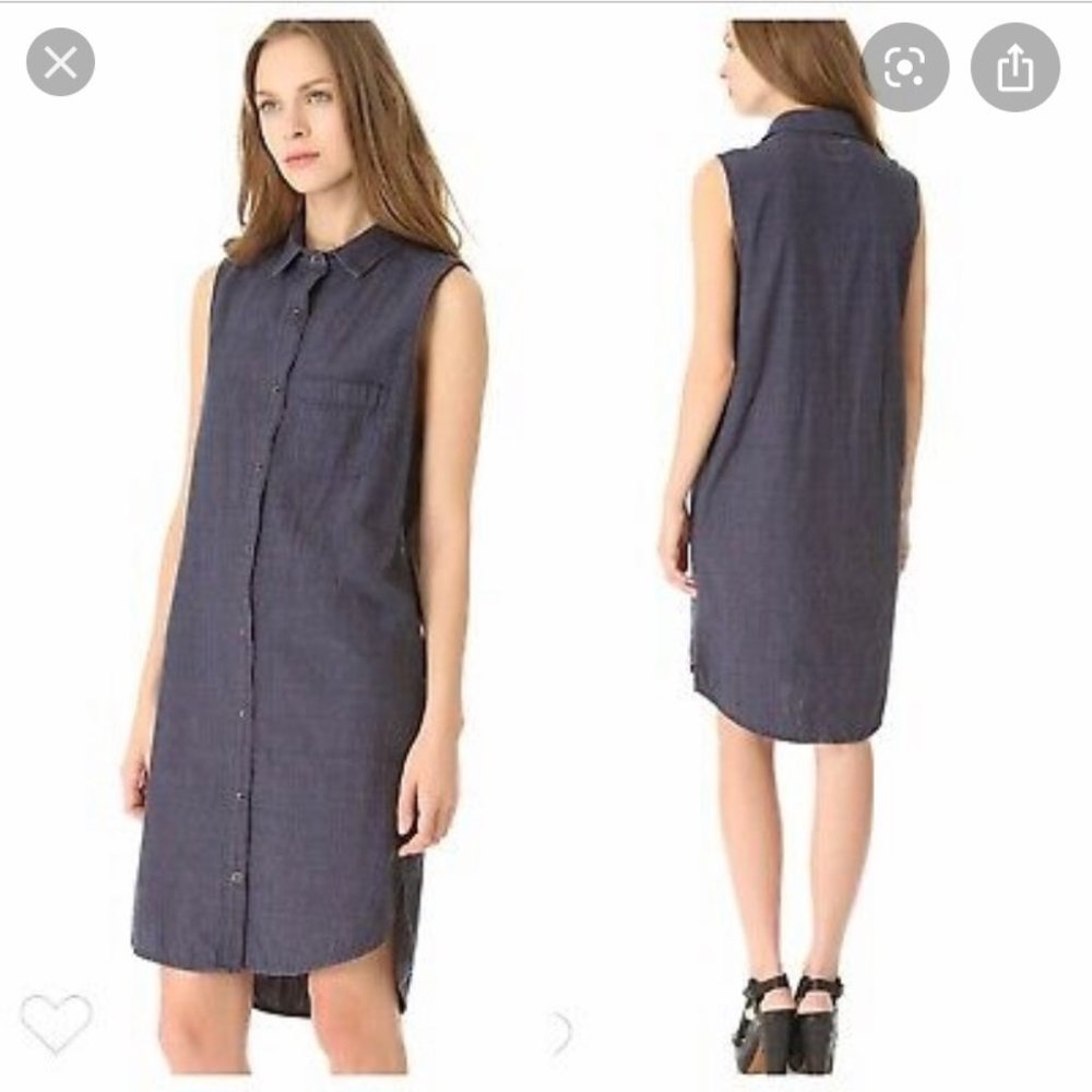Rag & Bone  Denim  chambray button dress